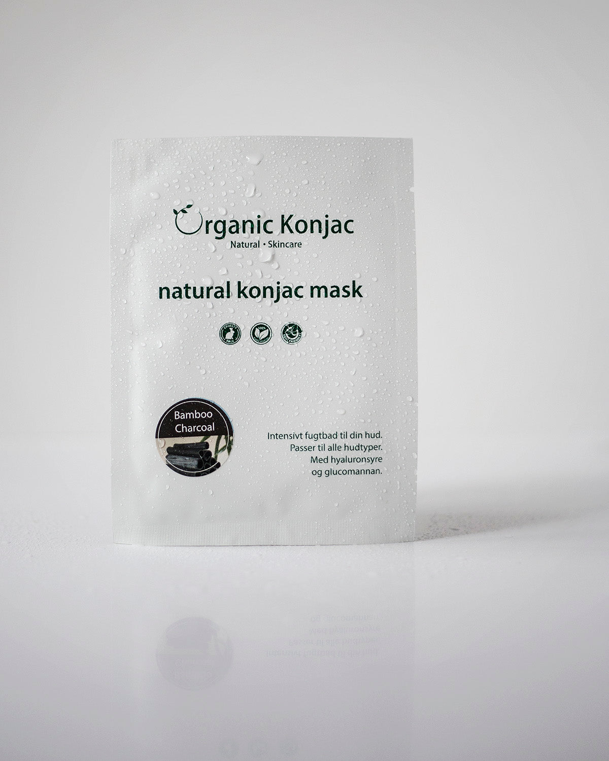 Organic Konjac mask - Bamboo Charcoal