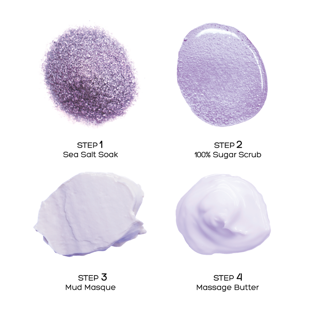Pedi in a box, – lavendel relieve(lindre)