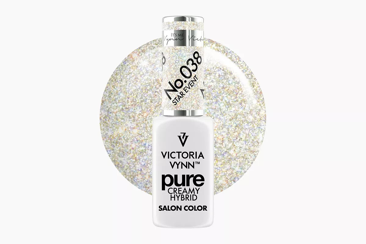 038 Star Event Glitter Pure Creamy Glimmer Hybrid 8 ml