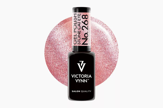 268 Cat Eye Rose Quart Glitter Gel Polish