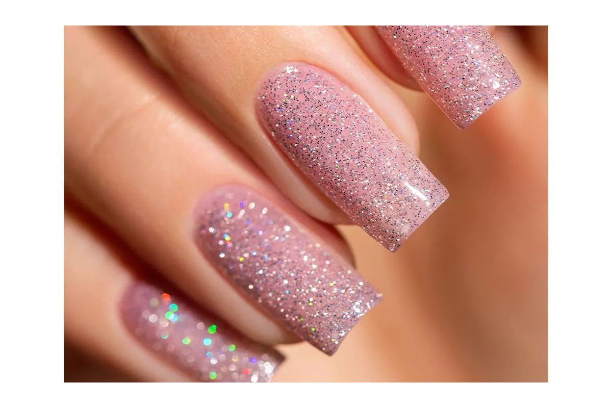 383 Pink Prosecco Glitter Gel Polish 8 ml