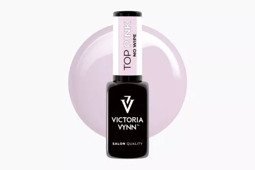 Pink No Wipe Shiny Top Coat 8 ml