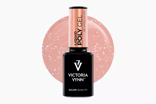 06 Vanilla Sky 15 ml Glitter Liquid Polygel
