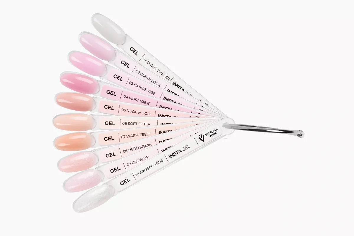 Farveprøve Insta Gel 01-10 malet