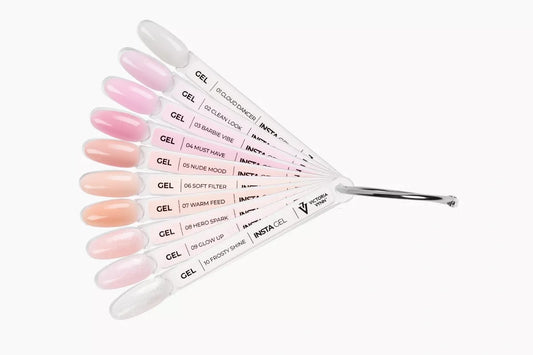 Farveprøve Insta Gel 01-10 malet