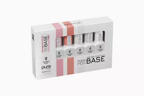5 Pack Mani Pedi Base + Pure Creamy Hybrid Top
