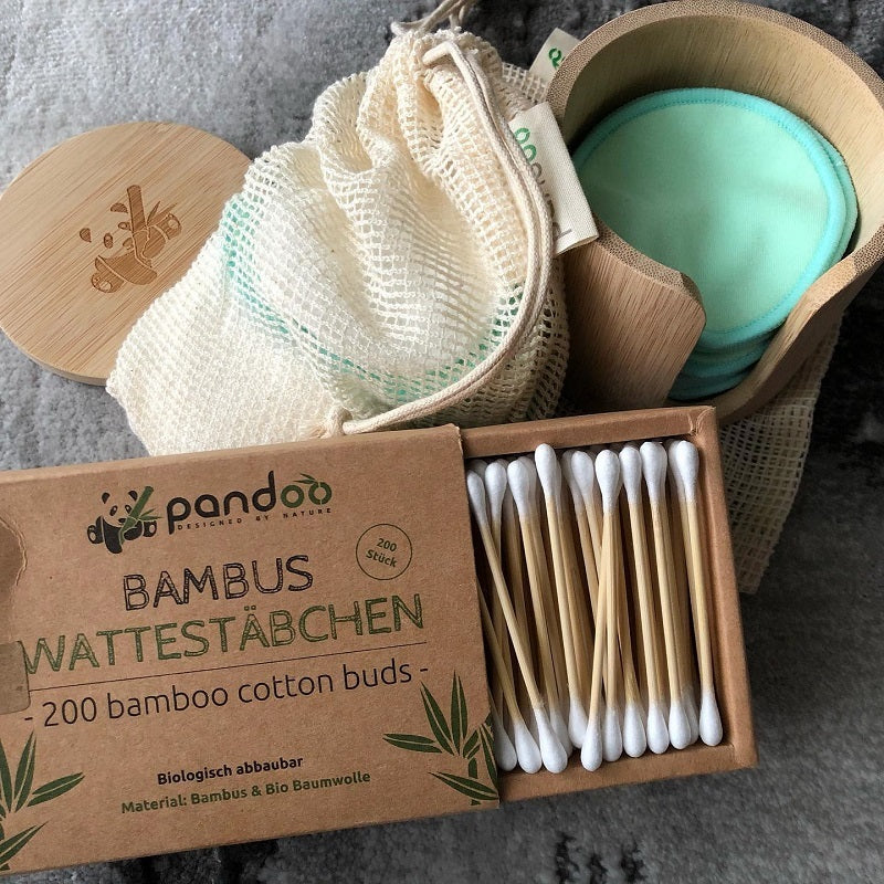 Pandoo økologiske vatpinde 200 stk.